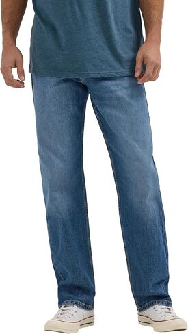 Wrangler Men's Free-to-Stretch Relaxed Fit Jean, Dark Indigo, 32W x 34L in Saudi Arabia