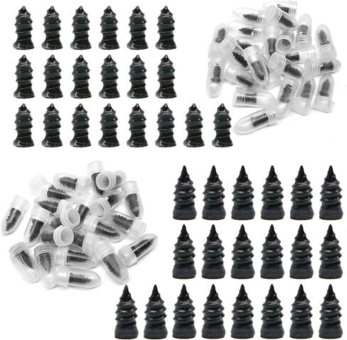 Tire Repair Kit - 40pcs Vacuum Rubber Nails for Emergency Puncture Repair on All Vehicles (Car, Truck, Motorcycle, ATV, Tractor tire,JP) in Kuwait