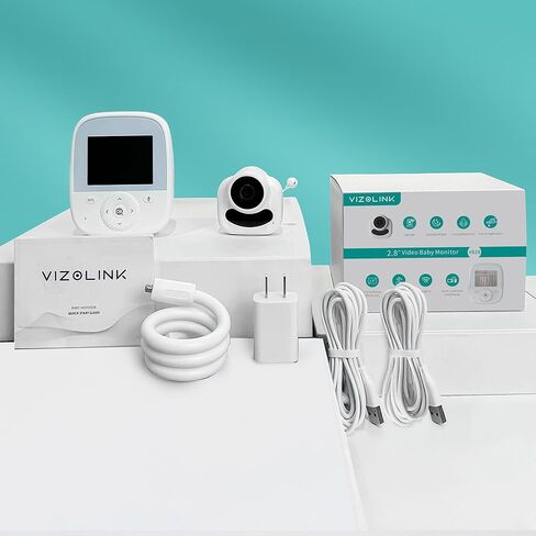 جهاز مراقبة الطفل مع الكاميرا والصوت، جهاز مراقبة الطفل بالفيديو مقاس 2.8 بوصة مع ناقل حركة آمن بدون شبكة WiFi، رؤية ليلية، مستشعر درجة الحرارة، محادثة ثنائية الاتجاه، اكتشاف العدسات الخارجية، تذكير بالتغذية in Kuwait