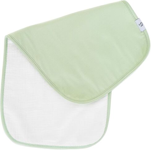Premium Baby Burp Cloths, Extra Soft Spit Up Rags with 3 Absorbent Layers, 21" x 10" Size, Sand in Saudi Arabia