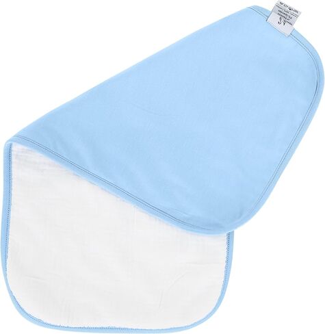 Premium Baby Burp Cloths, Extra Soft Spit Up Rags with 3 Absorbent Layers, 21" x 10" Size, Sand in Saudi Arabia