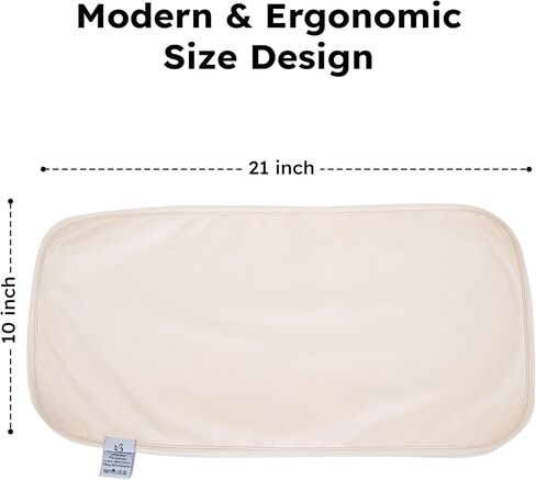 Premium Baby Burp Cloths, Extra Soft Spit Up Rags with 3 Absorbent Layers, 21" x 10" Size, Sand in Saudi Arabia