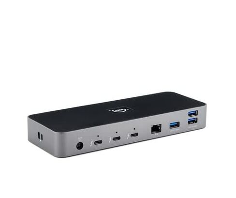 OWC Thunderbolt Dock - قاعدة Thunderbolt 4 / USB4 مع 11 منفذًا، 8k، 5k، 2X 4k @ 60 هرتز، 1x 4k @ 120 هرتز، شاشات Gigabit، 3X TB4 (USB-C)، 3X USB Gen 2 Type-A، 1x USB 2.0، متضمنة. كابل، رمادي فضائي in Saudi Arabia