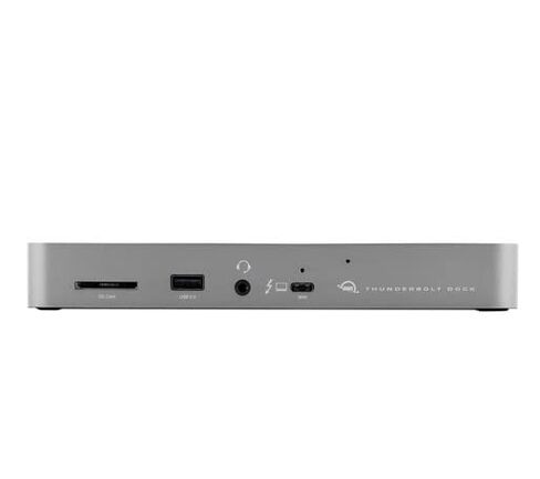 OWC Thunderbolt Dock - قاعدة Thunderbolt 4 / USB4 مع 11 منفذًا، 8k، 5k، 2X 4k @ 60 هرتز، 1x 4k @ 120 هرتز، شاشات Gigabit، 3X TB4 (USB-C)، 3X USB Gen 2 Type-A، 1x USB 2.0، متضمنة. كابل، رمادي فضائي in Saudi Arabia