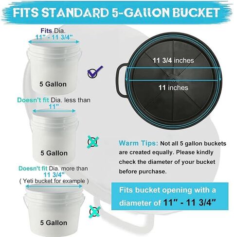 5 Gallon Bucket Swivel Lid Cushion Spin Bucket Seat Cover Comfortable Seat Cushion for Hunting Fishing Gardening Camping in Saudi Arabia