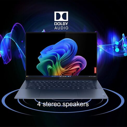 Lenovo Yoga Slim 7 Laptop 14.5" 3K OLED Touch (100% DCI-P3 1000nits HDR Peak) Qualcomm 12-core Snapdragon X Elite (Up to 45 Tops) 32GB RAM 1TB SSD for Designer Business Work Win11 ICP Hub Copilot AI in Saudi Arabia