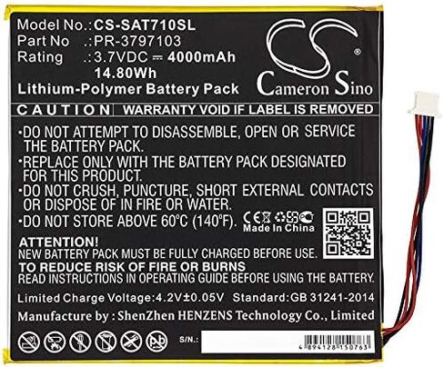 استبدال بطارية FITHOOD لجهاز Insignia Flex NS P08A7100 PR-3797103 (4000 مللي أمبير/3.7 فولت) in Saudi Arabia