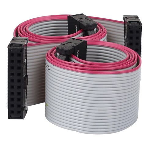 uxcell IDE PATA Extension Flat Ribbon Cable, Female to Female, 50 cm, 2.54 mm, 20-Pin, 2 Pieces in Saudi Arabia
