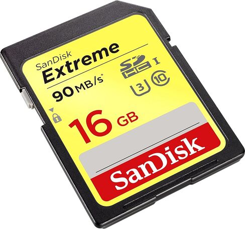 بطاقة SanDisk Extreme سعة 16 جيجابايت الرقمية الآمنة عالية السعة (SDHC) in Saudi Arabia