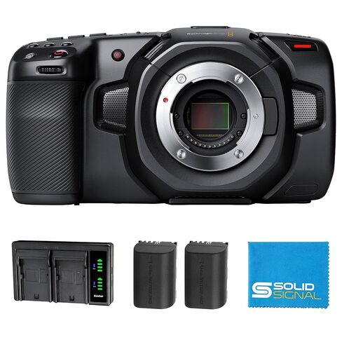 حزمة كاميرا سينما الجيب بتصميم Blackmagic بدقة 4K مع ميكروفون اتجاهي مثبت على الكاميرا Sennheiser MKE 200 وبطاقة ذاكرة UHS-II SDXC سعة 64 جيجابايت in Saudi Arabia