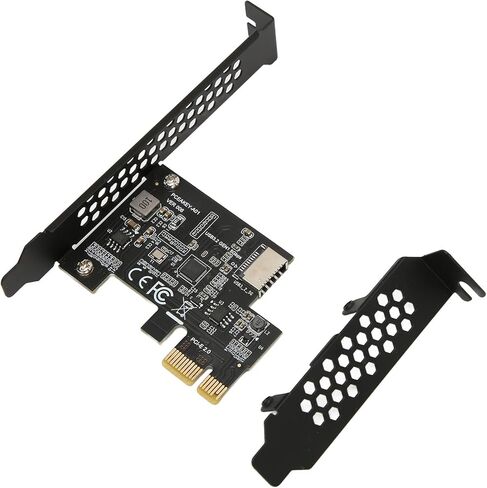 PCIE to USB 3.2 Expansion Card, USB 3.2 Gen1 5Gbps High Speed PCIE X1 to Type E 20PIN, with Plug and Play, for Desktop Front Type C WINXP OS (X1 USB3.) in Saudi Arabia