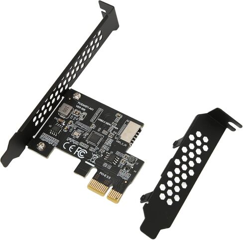 PCIE to USB 3.2 Expansion Card, USB 3.2 Gen1 5Gbps High Speed PCIE X1 to Type E 20PIN, with Plug and Play, for Desktop Front Type C WINXP OS (X1 USB3.) in Saudi Arabia