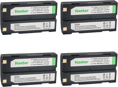 Kastar 4-Pack D-Li1 Battery Replacement for Trimble 5700 GPS RECEIVER, 5700 GPS TRANSMITTER, Trimble 5800 38403 52030 54344 58003013 MultiTrack Target, External Radio 2.4Ghz, MT1000 Data Collector GPS in Saudi Arabia