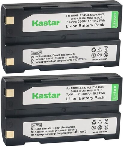 Kastar 4-Pack D-Li1 Battery Replacement for Trimble 5700 GPS RECEIVER, 5700 GPS TRANSMITTER, Trimble 5800 38403 52030 54344 58003013 MultiTrack Target, External Radio 2.4Ghz, MT1000 Data Collector GPS in Saudi Arabia