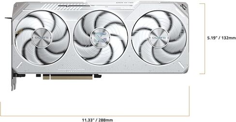 بطاقة رسومات GIGABYTE Radeon™ RX 9070 XT Gaming OC ICE 16G (16 جيجابايت GDDR6، 256 بت، PCIe 5.0، HDMI/DP 2.1، فتحة 2.7، مروحة هوك، جل حراري من فئة الخادم، هيكل معزز) in Kuwait