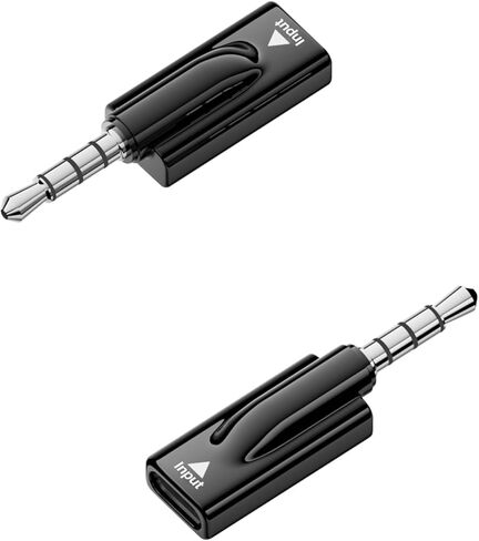 QIANRENON USB C to 3.5mm Headphone Adapter USB C Female to TRRS 3.5mm Male Audio Connector Type C to 4 Pole 1/8 Headset Plug Converter DAC Decoding, for AUX Car Audio Mobile Phone Computer, 2Pcs in Saudi Arabia