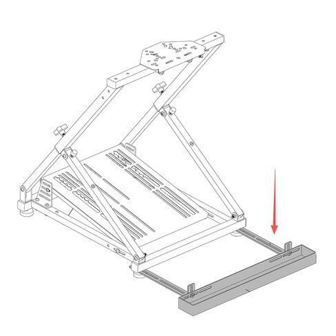 XRhinorth Racing Wheel Stand Part 1pc Chair Link Double Wheel Fixation（just racing wheel stand） in Saudi Arabia
