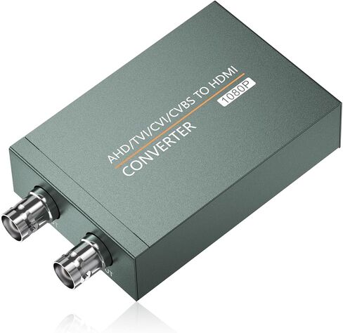 AHD/TVI/CVI/CVBS to HDMI Adapter (with Loop Out), BNC to HDMI Converter for Monitor HDTV DVRs Automatically detects Full HD 720P/1080P/3MP/4MP/5MP/8MP in Saudi Arabia