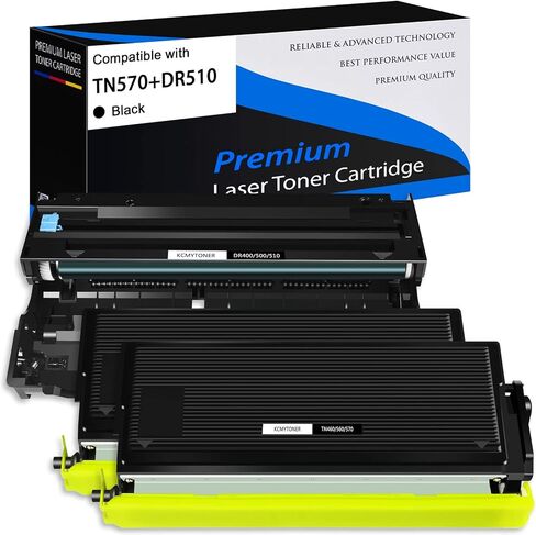 2 Pack TN570 Toner Cartridge + 1 Pack DR510 Drum Unit Replacement Compatible for Brother HL-5140 HL-5150 DCP-8040 DCP-8040D DCP-8045 MFC-8220 MFC-8440 MFC-8640 MFC-8840 Printers in Saudi Arabia