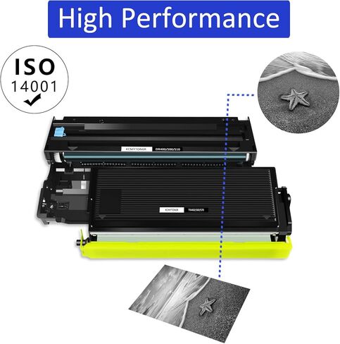 2 Pack TN570 Toner Cartridge + 1 Pack DR510 Drum Unit Replacement Compatible for Brother HL-5140 HL-5150 DCP-8040 DCP-8040D DCP-8045 MFC-8220 MFC-8440 MFC-8640 MFC-8840 Printers in Saudi Arabia