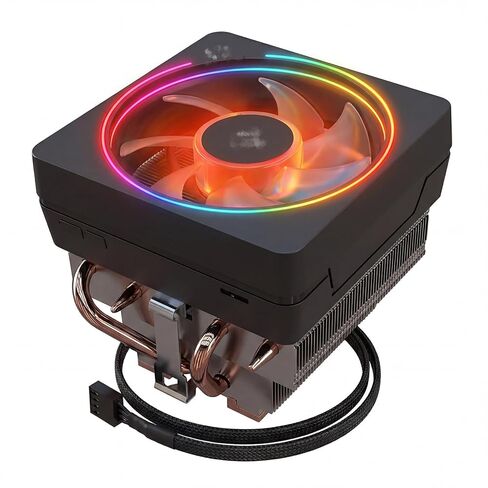 مبرد وحدة المعالجة المركزية Wraith Prism مع مبدد حرارة RGB LED Ryzen 7 مروحة نحاسية أساسية متوافق مع مقبس وحدات المعالجة المركزية AMD AM4/AM5 Ryzen 7 1700X/1800X/5700X/5800X/6700X/7700X/7800X/8700X/8800X/9700X in Kuwait