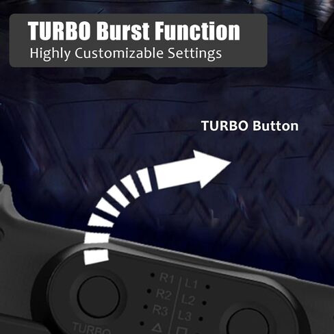 Wokyo 10 Key Mappings Back Button Attachment for PS4 Controller, Ergonomic Controller Paddles with Turbo & Memory Function, Plug and Play Gaming Stuff Accessories in Saudi Arabia