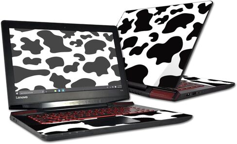 غلاف MightySkins متوافق مع Lenovo Y700 مقاس 14 بوصة، غطاء ملتف مطبوع عليه جلد بقرة in Kuwait