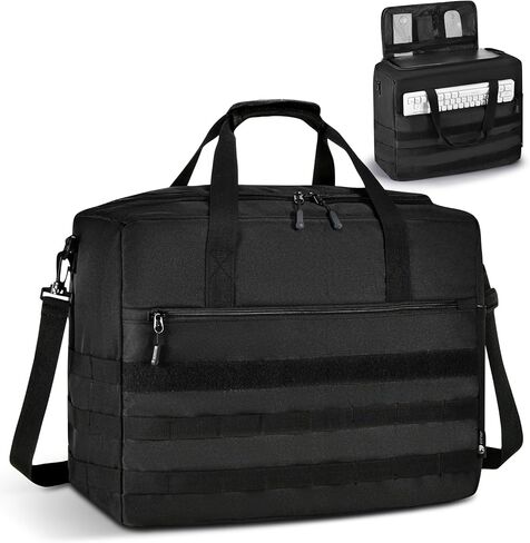 Micro Computer Desktop Tower Carrying Case Compatible with Mini-ITX,Valentines Day Gifts 18x14x8 Travel Storage Bag for PC's Box Moving, Keyboard, Mouse and Accessories,Black in Kuwait