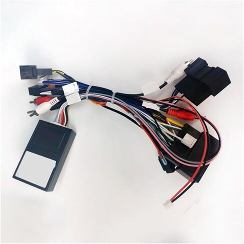 سيارة الصوت 16PIN أندرويد مهائي كابلات الطاقة مع صندوق متوافق مع 12-15 فورد فوكس F150 رينجر الصوت السلطة الأسلاك تسخير in Kuwait