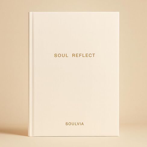 Soul Reflect Guided Journal - 180 Undated Prompts for Mindfulness, Self Love, Gratitude, Healing, Growth & Self Discovery | A5 Vegan Leather Hardcover, 100gsm Thick Paper | Self Care Gift for Women & Men in Saudi Arabia