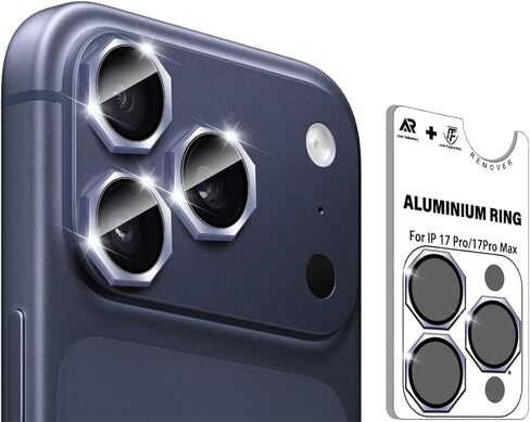 BIGFACE for iPhone 17 Pro Max/17 Pro/16 Pro Max/16 Pro/15 Pro Max/15 Pro/14 Pro Max/14 Pro [Octagon] Camera Lens Protector - 9H Tempered Glass & Metal Camera Cover, HD View w/Night Shoot(Silvery) in Saudi Arabia