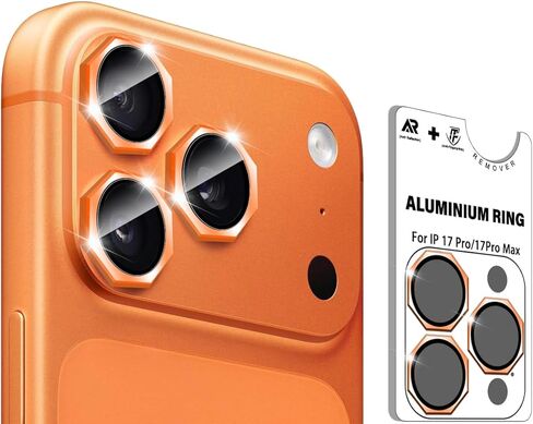 BIGFACE for iPhone 17 Pro Max/17 Pro/16 Pro Max/16 Pro/15 Pro Max/15 Pro/14 Pro Max/14 Pro [Octagon] Camera Lens Protector - 9H Tempered Glass & Metal Camera Cover, HD View w/Night Shoot(Silvery) in Saudi Arabia