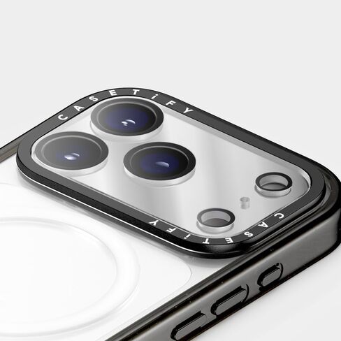 واقي عدسة الكاميرا CASETiFY مرآة [سهل الاستخدام/مقاوم للخدش] لهاتف iPhone 17 Pro Max - فضي in Saudi Arabia