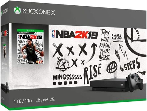 Microsoft Xbox One X 1TB NBA 2K19 Bundle + Phantom White Special Edition Wireless Controller | Include：Xbox One X 1TB Console ,NBA 2K19 Full-Game, Xbox One Wireless Controller (Renewed) in Saudi Arabia