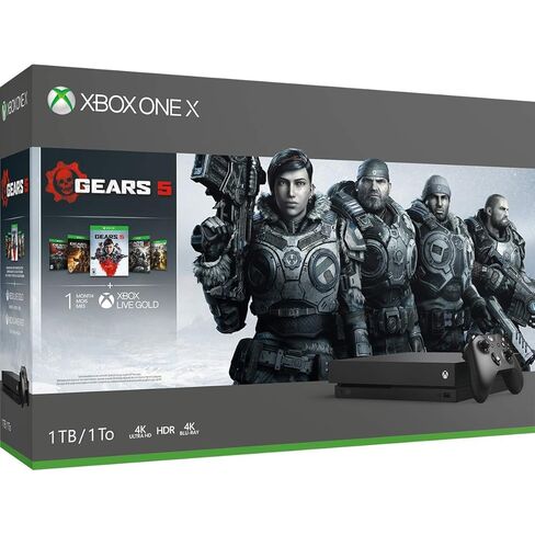 وحدة تحكم Xbox One X سعة 1 تيرابايت - حزمة Gears 5 (متجددة) in Saudi Arabia