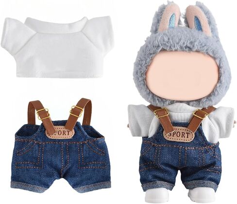 مجموعة ملابس الدمية للمبوبو ، ملابس جميلة تناسبها مثالية لخلع الملابس 5.9-6.7 بوصة ، ملحقات ملابس Bubudoll مع أحذية المطر العشوائية ذات اللون الوردي مع القوس) in Kuwait