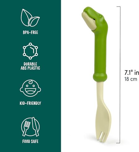 ديناصور Fred MUNCHTIME SPORK T Rex الأصلي، حلول أكل صعب الإرضاء، رسوم متحركة، تصميم تفاعلي، تخزين ممتع أو حشو سلة للأطفال in Kuwait