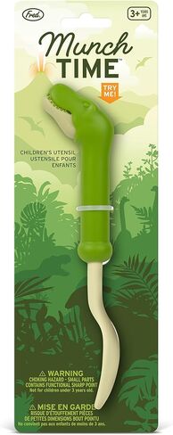 ديناصور Fred MUNCHTIME SPORK T Rex الأصلي، حلول أكل صعب الإرضاء، رسوم متحركة، تصميم تفاعلي، تخزين ممتع أو حشو سلة للأطفال in Kuwait