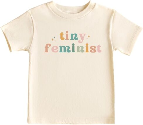 Tiny Feminist Cute Baby Bodysuit, Kids & Toddler T-Shirt - Funny Outfit for Girls Boys Baby Shower Foodie Tee in Saudi Arabia