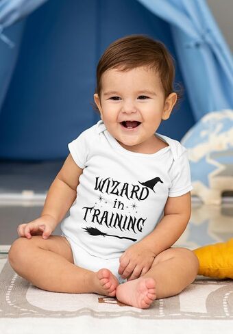 Wizard in Training Baby Bodysuit, Cute Newborn Outfit, Magic Graphic Tee, Funny Wizard Gift in Saudi Arabia