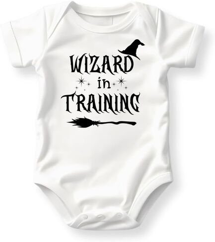 Wizard in Training Baby Bodysuit, Cute Newborn Outfit, Magic Graphic Tee, Funny Wizard Gift in Saudi Arabia