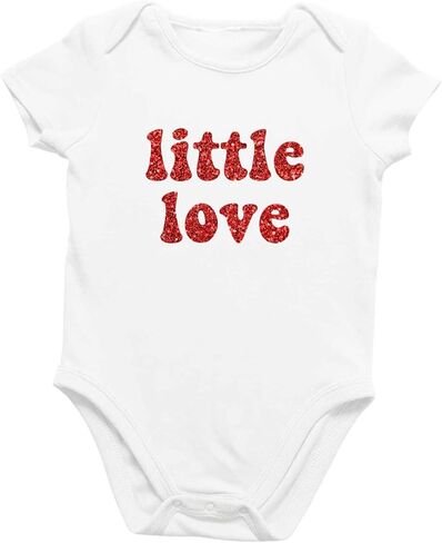 Printique Organic GOTS Certified Baby Onesie Unisex Bodysuit 0-18 months - Valentine's Day in Saudi Arabia