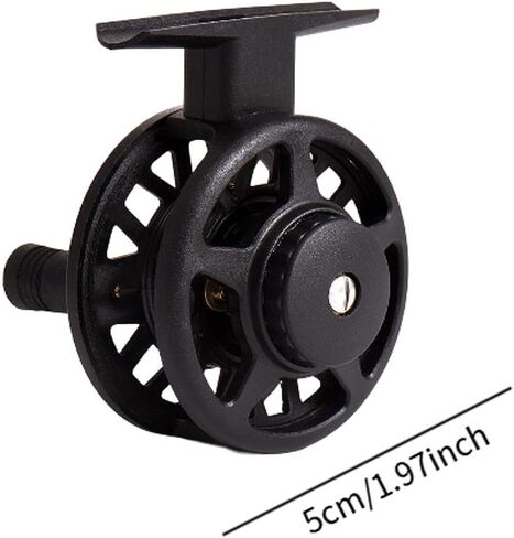 Trout Fly Reel Bridge Portable River with Rocker Lightweight Supplies Speed Ratio 1:1 Powerful Winter Left Hand, Wire Cup 50mm in Kuwait