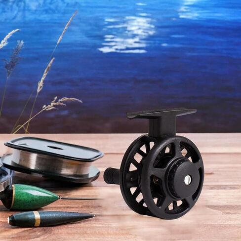 Trout Fly Reel Bridge Portable River with Rocker Lightweight Supplies Speed Ratio 1:1 Powerful Winter Left Hand, Wire Cup 50mm in Kuwait