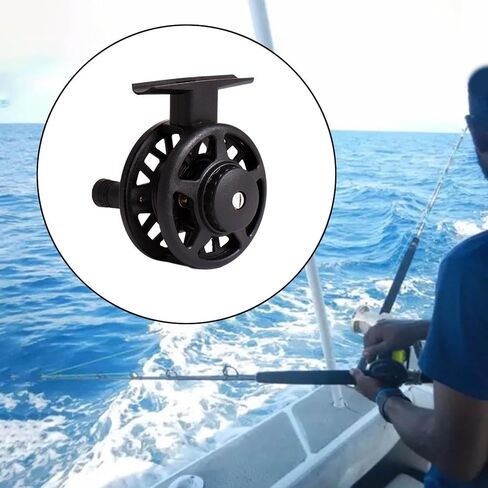 Trout Fly Reel Bridge Portable River with Rocker Lightweight Supplies Speed Ratio 1:1 Powerful Winter Left Hand, Wire Cup 50mm in Kuwait