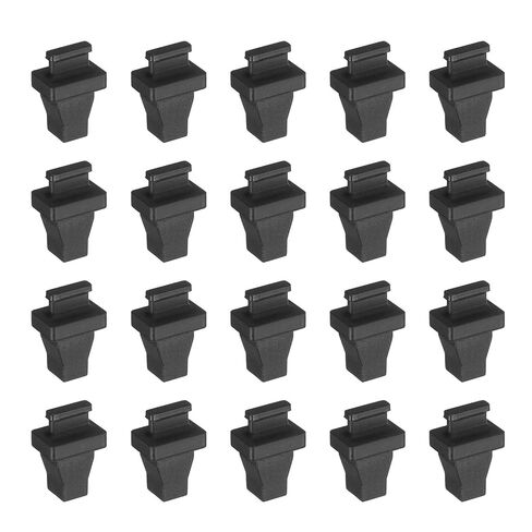 أغطية أغطية الغبار من MECCANIXITY SC، أغطية غبار من الألياف الضوئية المصنوعة من السيليكون الأسود، واقيات منافذ تبديل الشبكة للمفاتيح وأجهزة التوجيه وبطاقات الشبكة ومحولات الوسائط، حزمة من 20 قطعة in Kuwait
