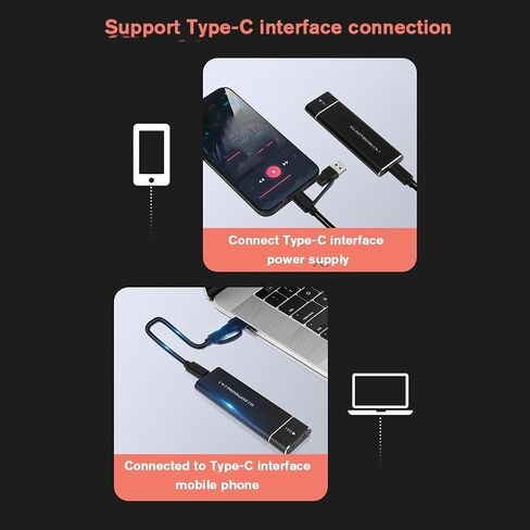 محول USB 3.1 Gen2 M.2 NVMe SSD مدمج 2230 2242 2260 2280 حجم يدعم 100 مم طول × 31 مم عرض، علبة ألومنيوم نقل 10 جيجابت في الثانية in Kuwait