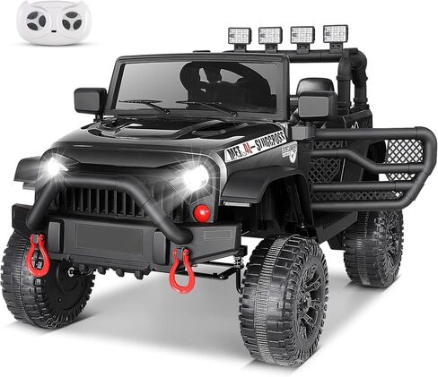Hikole 24V Ride on Car w/Remote Control, Battery Operated Vehicles for Boys&Girls, Upgraded 4×200W Motors, Better Wheeler Suspension, LED Lights,3 Speeds, Gift, Pink-24V-2 Seater in Saudi Arabia