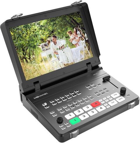 MOVMAGIC MF10 10.1 Inch 5CH Video Mixer with 2HDMI(4K60P) Input,PTZ,8-Layer Editing,Landscape & Portrait,Recording & Replay,USB 3.1,Video switcher for Live Streaming NDI(Optional) Upgradable in Saudi Arabia