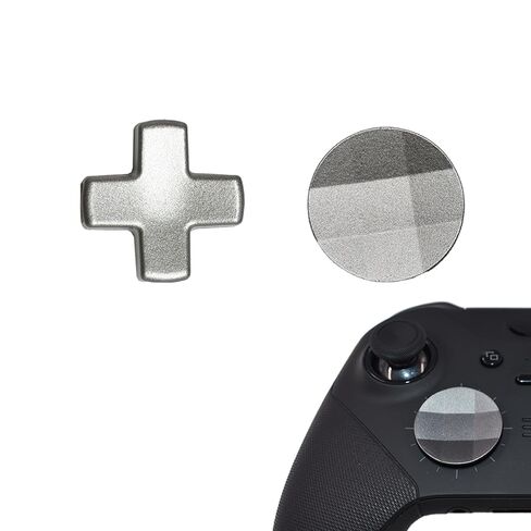 2PCS ELITE 2 D-PADS بدائل لوحدة التحكم في سلسلة XBOX ELITE 2 ، قطع غيار D-PADS المغناطيسية لـ Xbox One Elite Series 2/Series 2 Core/Series 1 ، P-PAD المعدني على شكل حرف D (أحمر) in Kuwait